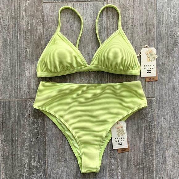 π₯π₯BILLABONG - TANLINES FIXED TRIANGLE MAUI BIKINI SETπ₯π₯ - Picture 4 of 9